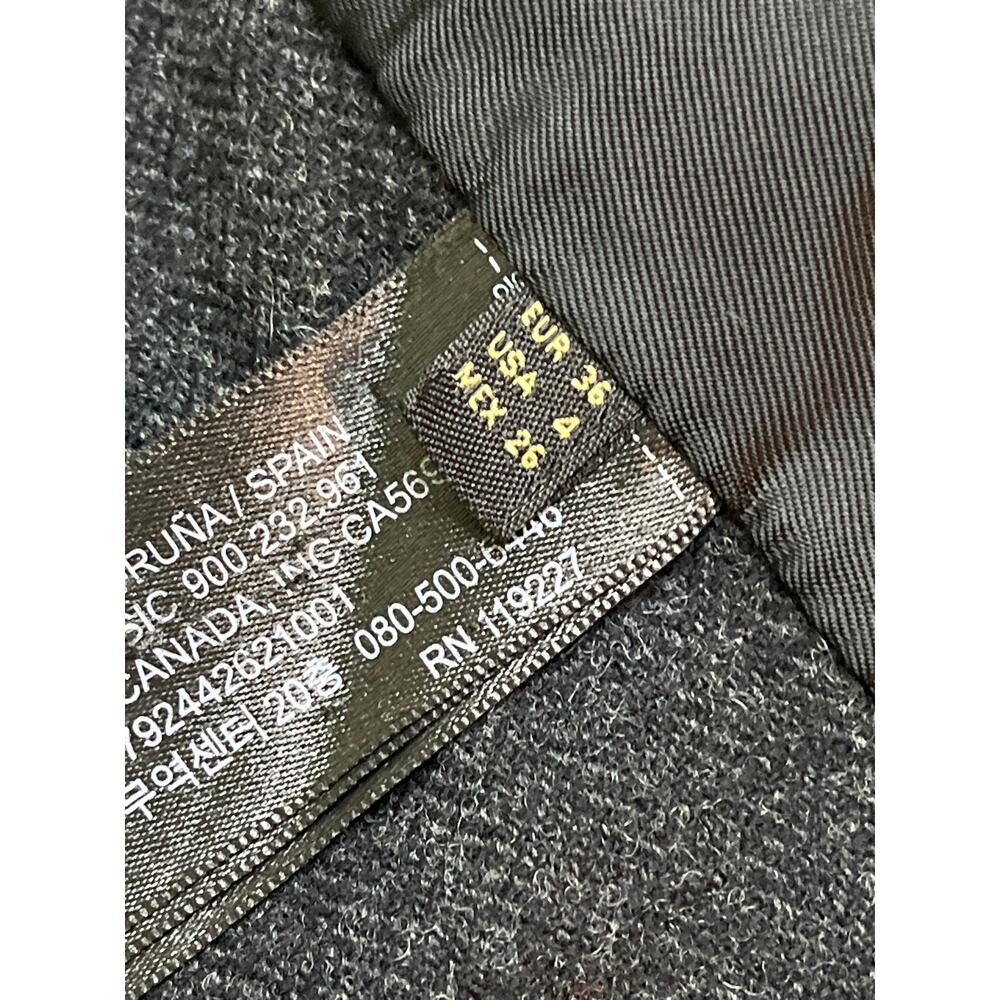 Massimo Dutti Gray Wool Blend Blazer Italian Fabric 2 Button Tailored Size 4 - Picture 8 of 11